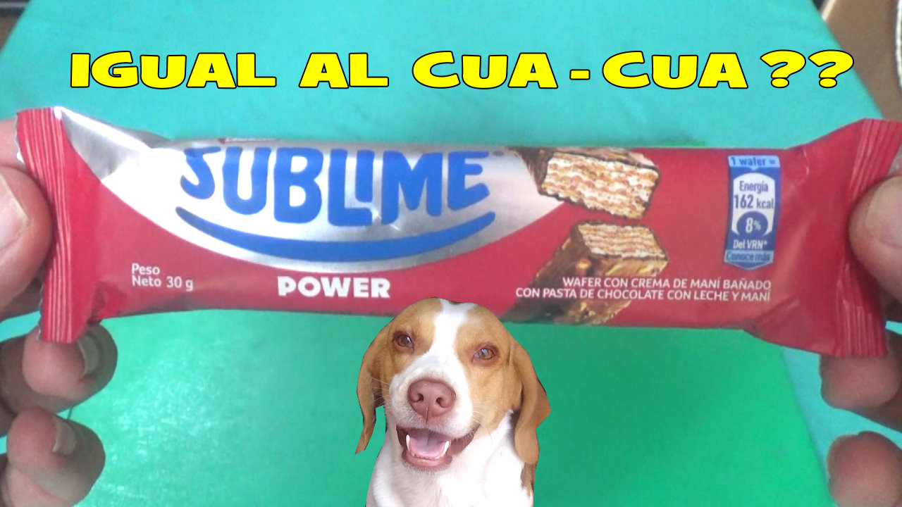 PROBANDO SUBLIME "POWER" / WAFER con CHOCOLATE - manu2pe